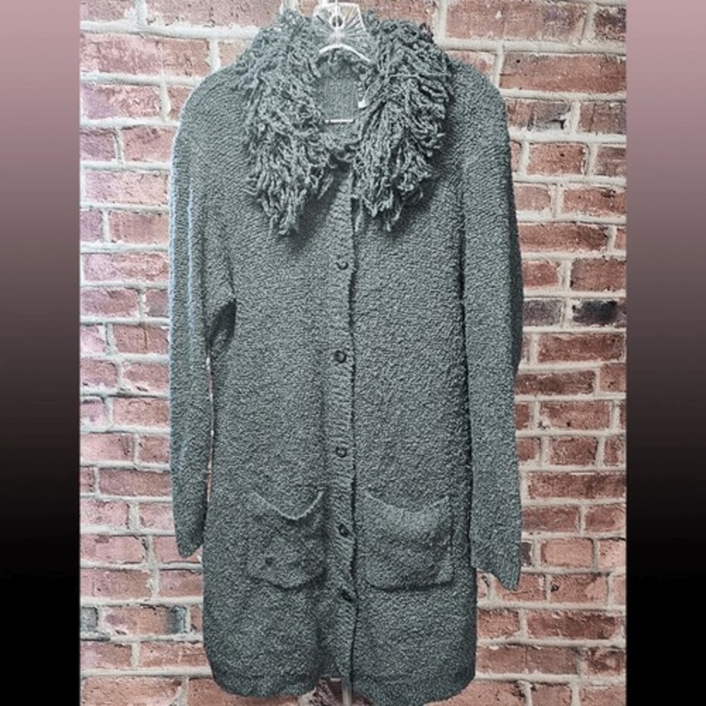 Women's CIGNAL Acrylic Duster‎ Cardigan Sweater Large